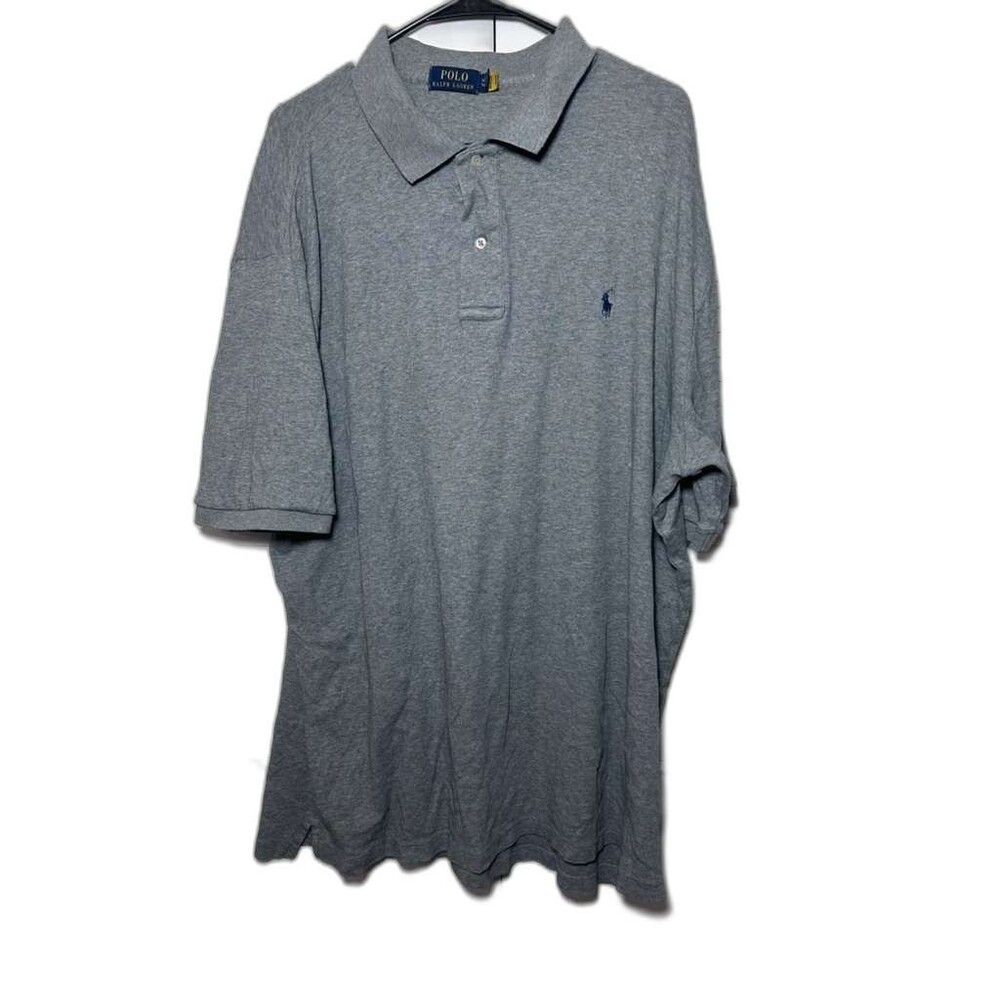 Ralph Lauren Polo Shirt Mens XLT Tall Gray Short Sleeve Classic